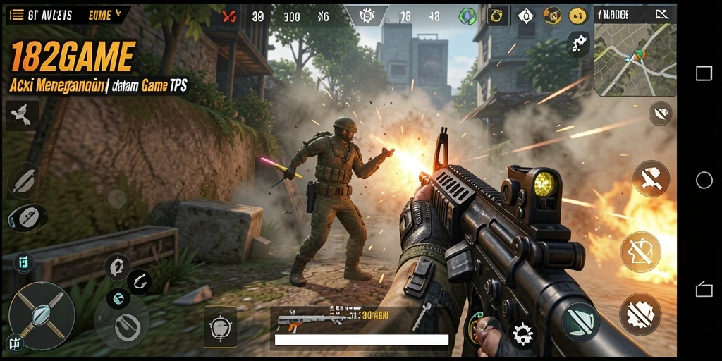 Tampilan gameplay seru dari 182GAME dengan aksi mendebarkan.