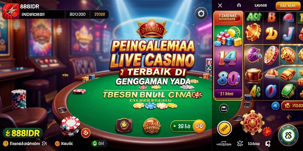 Tampilan gameplay Live Casino di 888IDR yang menarik.