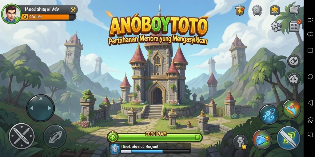 Tampilan gameplay ANOBOYTOTO yang menarik dalam Tower Defense.