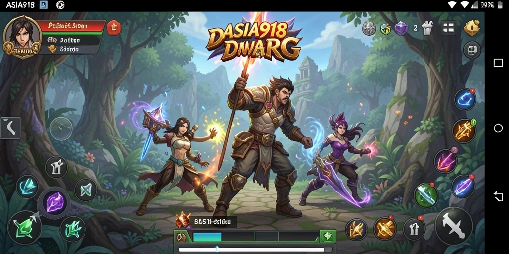 Tampilan gameplay menarik dari ASIA918 dalam petualangan RPG.