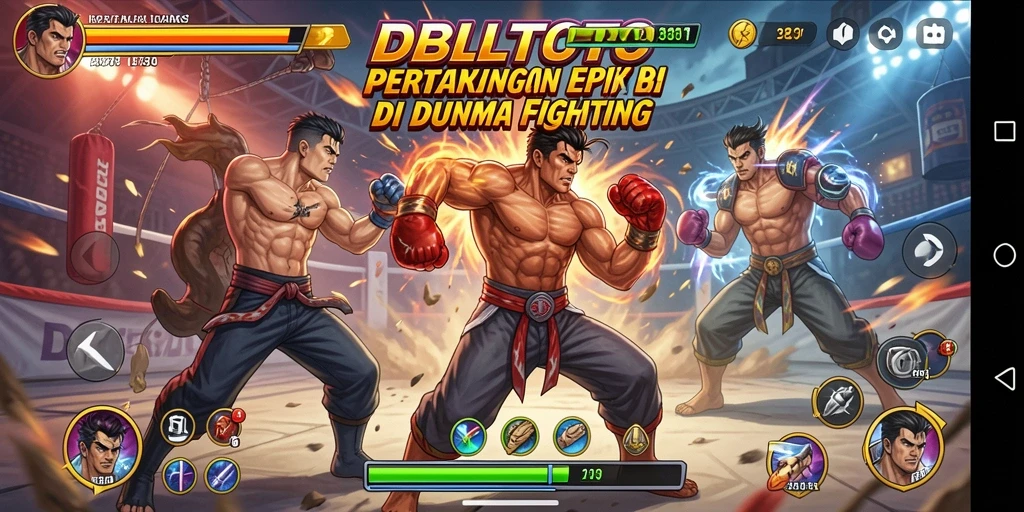 Gameplay DBLTOTO yang menampilkan pertarungan seru antar karakter.