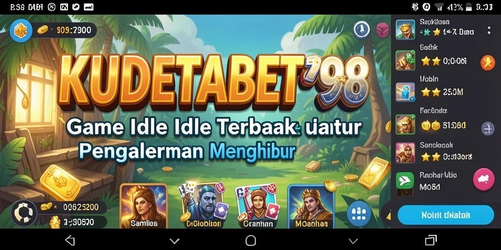 Tampilan gameplay Idle KUDETABET98 dengan grafis menarik.