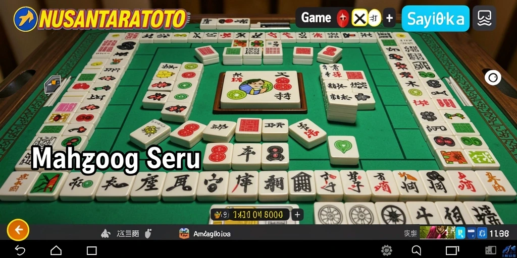 Tangkapan layar NUSANTARATOTO menampilkan momen seru saat bermain Mahjong.