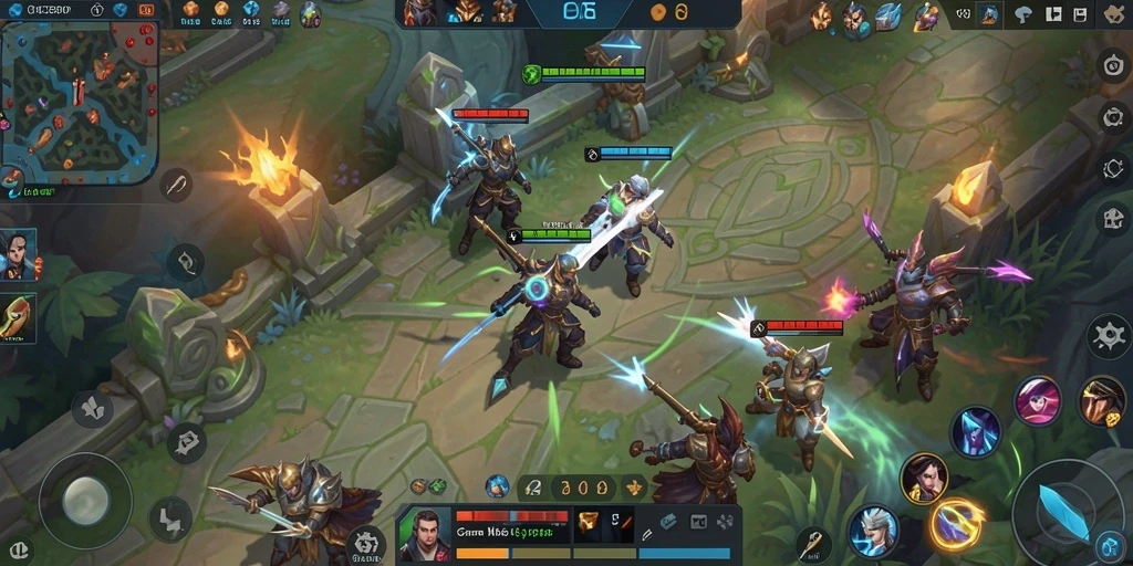 Tampilan gameplay OCE69 yang seru dan penuh aksi dalam pertempuran tim.