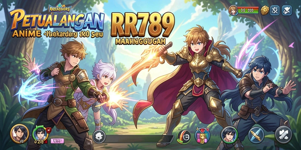 Tampilan gameplay menarik dari RR789 dengan karakter Anime yang keren.