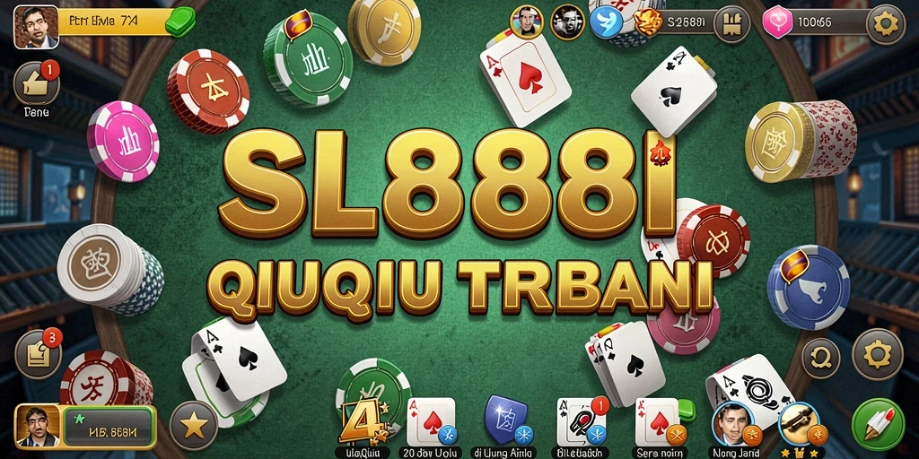 Tampilan permainan QiuQiu yang menarik dan interaktif pada SL888.
