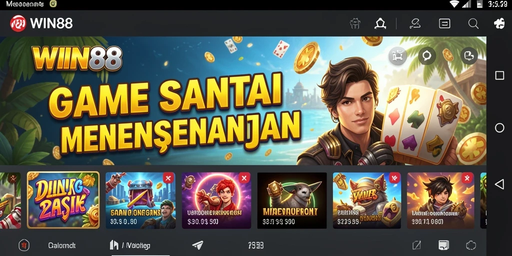 Tampilan gameplay WIN88 yang cerah dan menghibur.